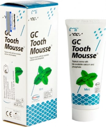 Аппликационный мусс GC TOOTH MOUSSE 40г /МЯТА/ для реминерализации и сниж-я чувств-сти зубн.тканей